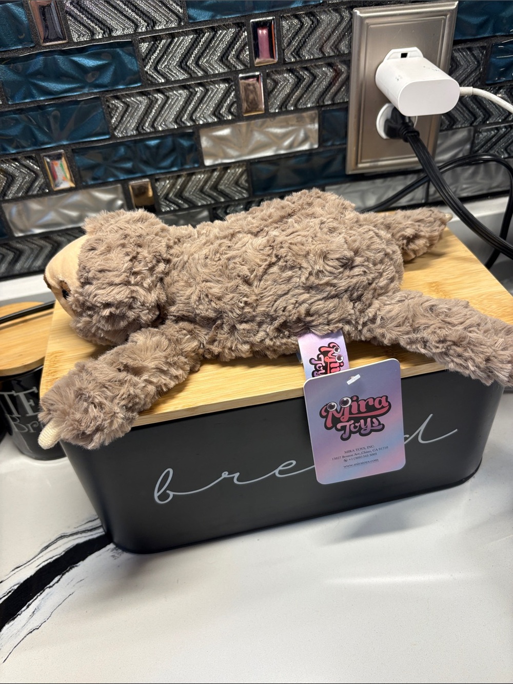 Plush Sloth Cuddle Toy - Soft Brown Sloth Stuffed Animal - Picture 2 of 6